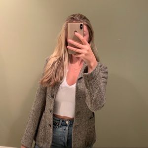 Vestimenta Wool Herringbone Buttondown Blazer